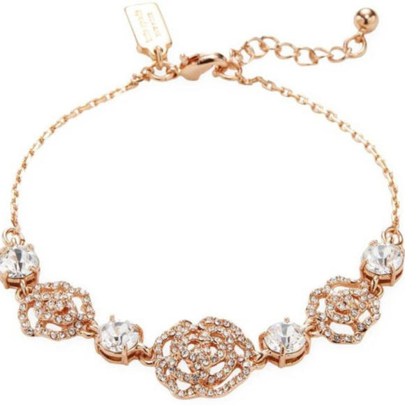 kate spade Jewelry - 💖 Kate Spade crystal rose bracelet